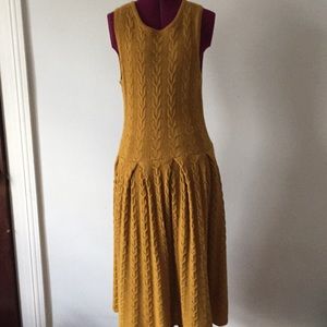 Anthropologie sleeveless 100% wool dress.